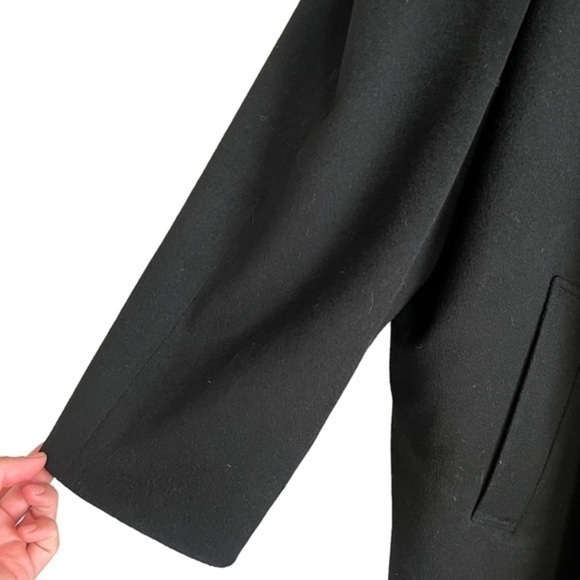 Loro Piana Nordstrom Men's Storm System Black Wool Over Coat Size 48R - Picture 7 of 14